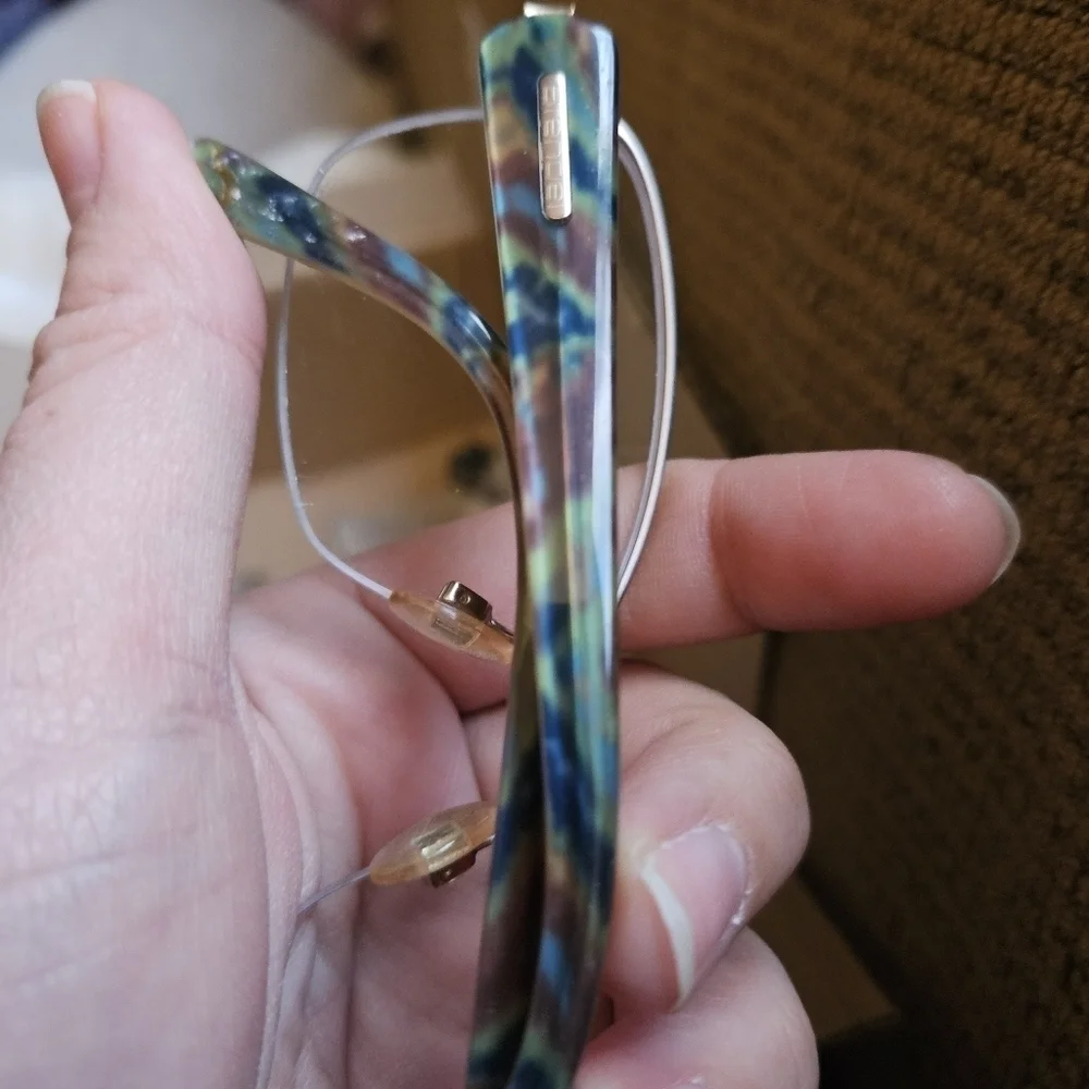 Brendel glasses FOR FRAMES ONLY cool tone swirls with gold